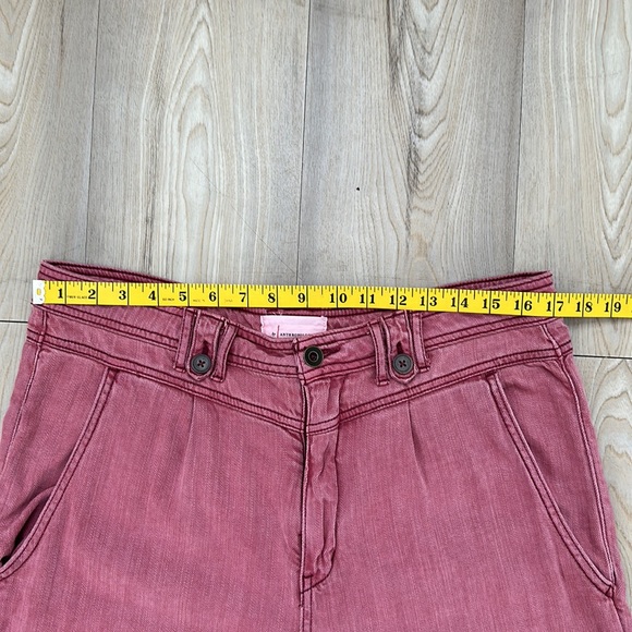 Anthropologie Utility Cargo Trousers Pink Wash Hue - Picture 10 of 11